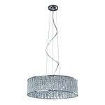 Polished Chrome Eight Light Adjustable Pendant