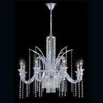 Chrome 14-Light 35.25-Inch Wide Chandelier with Ice Blue Crystal