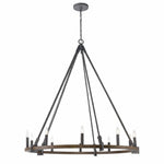 Bailey Street Home - 2499-BEL-4965758 - Epsom Leas - 10 Light Chandelier In Farmhouse Style-52 Inches Tall and 49.75 Inches Wide