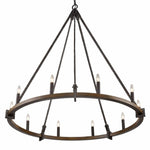 Bailey Street Home - 2499-BEL-4965758 - Epsom Leas - 10 Light Chandelier In Farmhouse Style-52 Inches Tall and 49.75 Inches Wide
