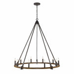 Bailey Street Home - 2499-BEL-4965758 - Epsom Leas - 10 Light Chandelier In Farmhouse Style-52 Inches Tall and 49.75 Inches Wide