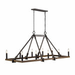 Bailey Street Home - 2499-BEL-4965759 - Epsom Leas - 10 Light Linear Chandelier In Farmhouse Style-24.25 Inches Tall and 56 Inches Wide
