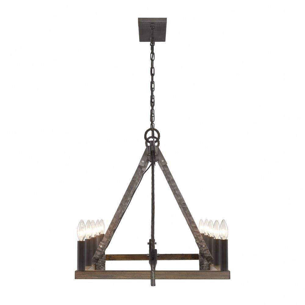 Bailey Street Home - 2499-BEL-4965759 - Epsom Leas - 10 Light Linear Chandelier In Farmhouse Style-24.25 Inches Tall and 56 Inches Wide