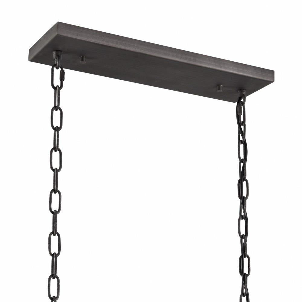 Bailey Street Home - 2499-BEL-4965759 - Epsom Leas - 10 Light Linear Chandelier In Farmhouse Style-24.25 Inches Tall and 56 Inches Wide