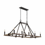 Bailey Street Home - 2499-BEL-4965759 - Epsom Leas - 10 Light Linear Chandelier In Farmhouse Style-24.25 Inches Tall and 56 Inches Wide