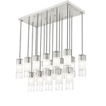 Bailey Street Home - 372-BEL-1325508 - Rock Quadrant - 17 Light Linear Chandelier In Contemporary Style-14.25 Inches Tall and 18 Inches Wide