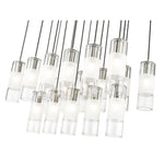 Bailey Street Home - 372-BEL-1325508 - Rock Quadrant - 17 Light Linear Chandelier In Contemporary Style-14.25 Inches Tall and 18 Inches Wide