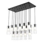 Bailey Street Home - 372-BEL-1325508 - Rock Quadrant - 17 Light Linear Chandelier In Contemporary Style-14.25 Inches Tall and 18 Inches Wide