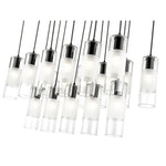 Bailey Street Home - 372-BEL-1325508 - Rock Quadrant - 17 Light Linear Chandelier In Contemporary Style-14.25 Inches Tall and 18 Inches Wide