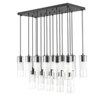 Bailey Street Home - 372-BEL-1325508 - Rock Quadrant - 17 Light Linear Chandelier In Contemporary Style-14.25 Inches Tall and 18 Inches Wide