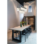 Bailey Street Home - 372-BEL-1325508 - Rock Quadrant - 17 Light Linear Chandelier In Contemporary Style-14.25 Inches Tall and 18 Inches Wide