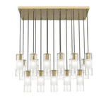 Bailey Street Home - 372-BEL-1325508 - Rock Quadrant - 17 Light Linear Chandelier In Contemporary Style-14.25 Inches Tall and 18 Inches Wide