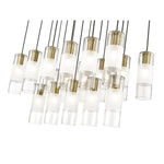 Bailey Street Home - 372-BEL-1325508 - Rock Quadrant - 17 Light Linear Chandelier In Contemporary Style-14.25 Inches Tall and 18 Inches Wide