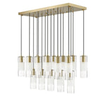 Bailey Street Home - 372-BEL-1325508 - Rock Quadrant - 17 Light Linear Chandelier In Contemporary Style-14.25 Inches Tall and 18 Inches Wide
