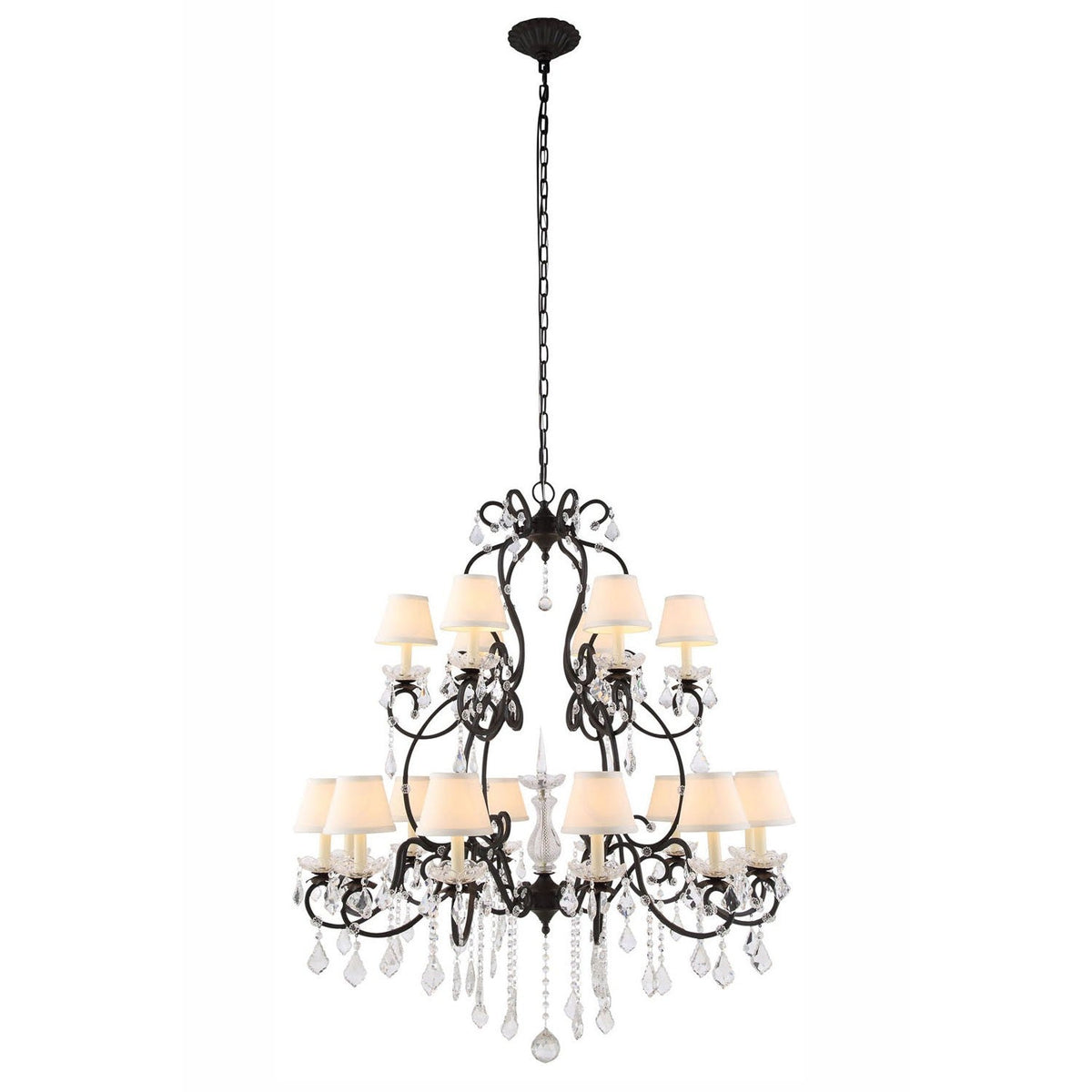 Bronze 24-Light Chandelier