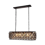 Madison Mocha Brown Six-Light Pendant