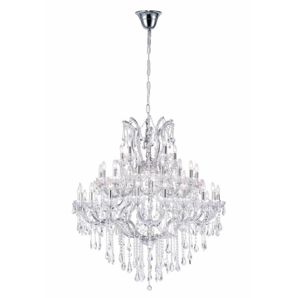 CWI Lighting - 8318P42C-33(Clear) - 33 Light Chandelier with Chrome Finish