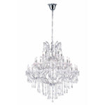 CWI Lighting - 8318P42C-33(Clear) - 33 Light Chandelier with Chrome Finish