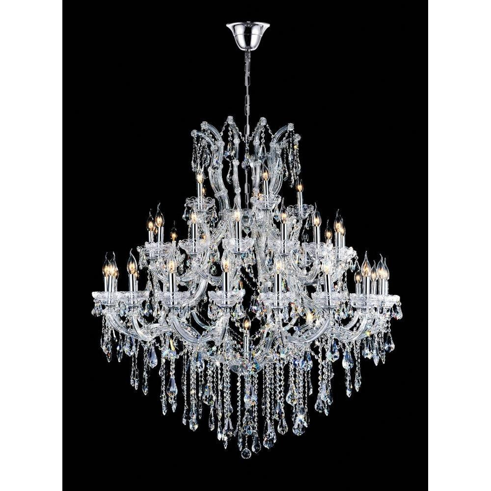 CWI Lighting - 8318P50C-41(Clear)-B - 41 Light Chandelier with Chrome Finish