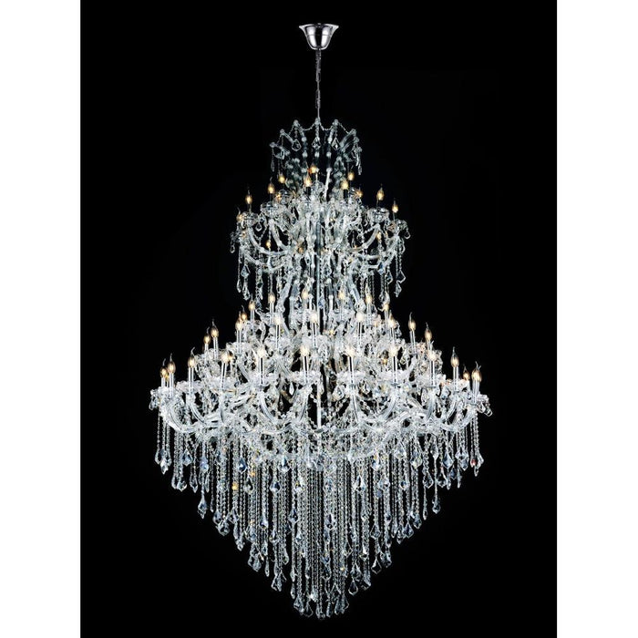 CWI Lighting - 8318P70C-84(Clear)-A - 84 Light Chandelier with Chrome Finish