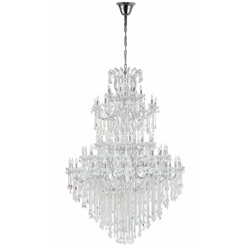 CWI Lighting - 8318P70C-84(Clear)-A - 84 Light Chandelier with Chrome Finish
