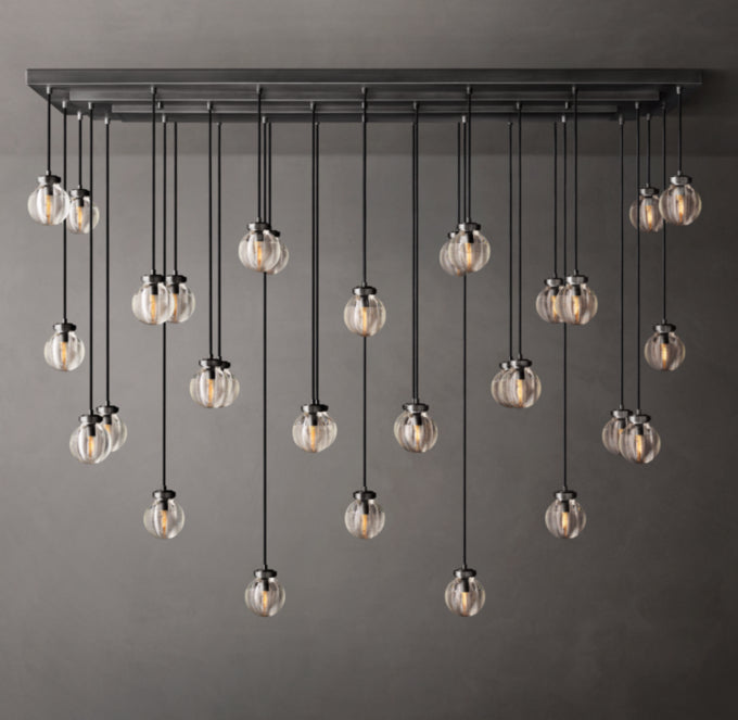 Pearl Rectangular Chandelier 72"