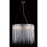 Fountain Blvd. Chrome 24-Inch Eight-Light Round Chandelier