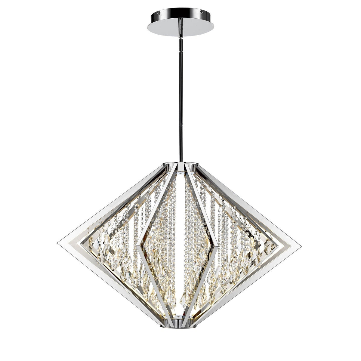 Bezel Chrome 39.5-Inch LED Pendant