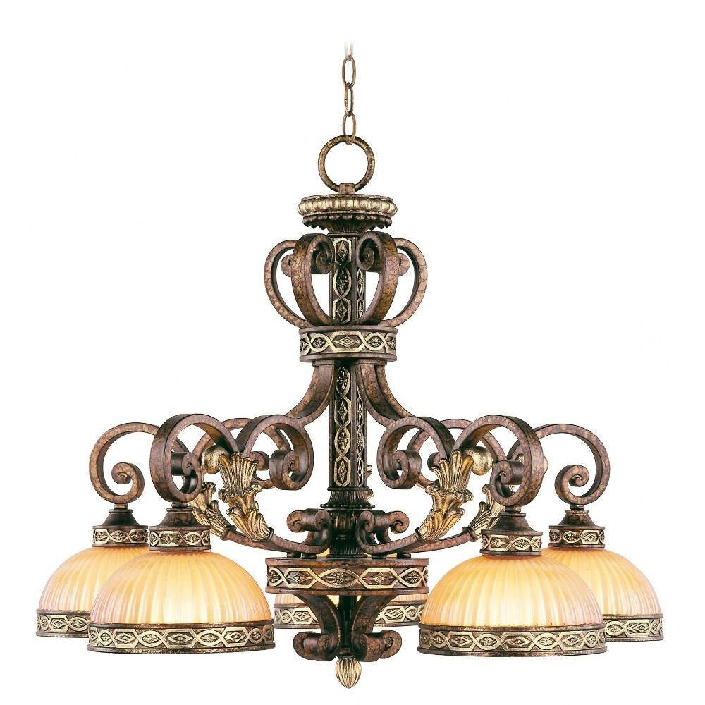 Livex Lighting - 8525-64 - Seville - 5 Light Chandelier in French Country Style - 27.75 Inches wide by 22.75 Inches high