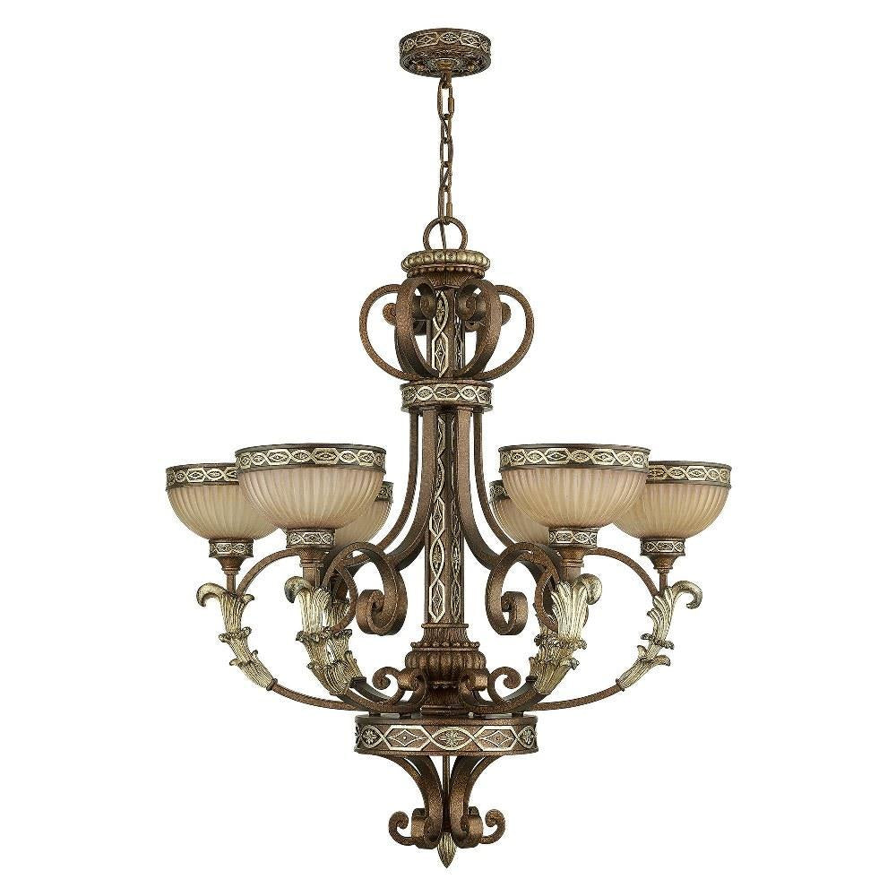 Livex Lighting - 8526-64 - Seville - 6 Light Chandelier in French Country Style - 30 Inches wide by 35 Inches high