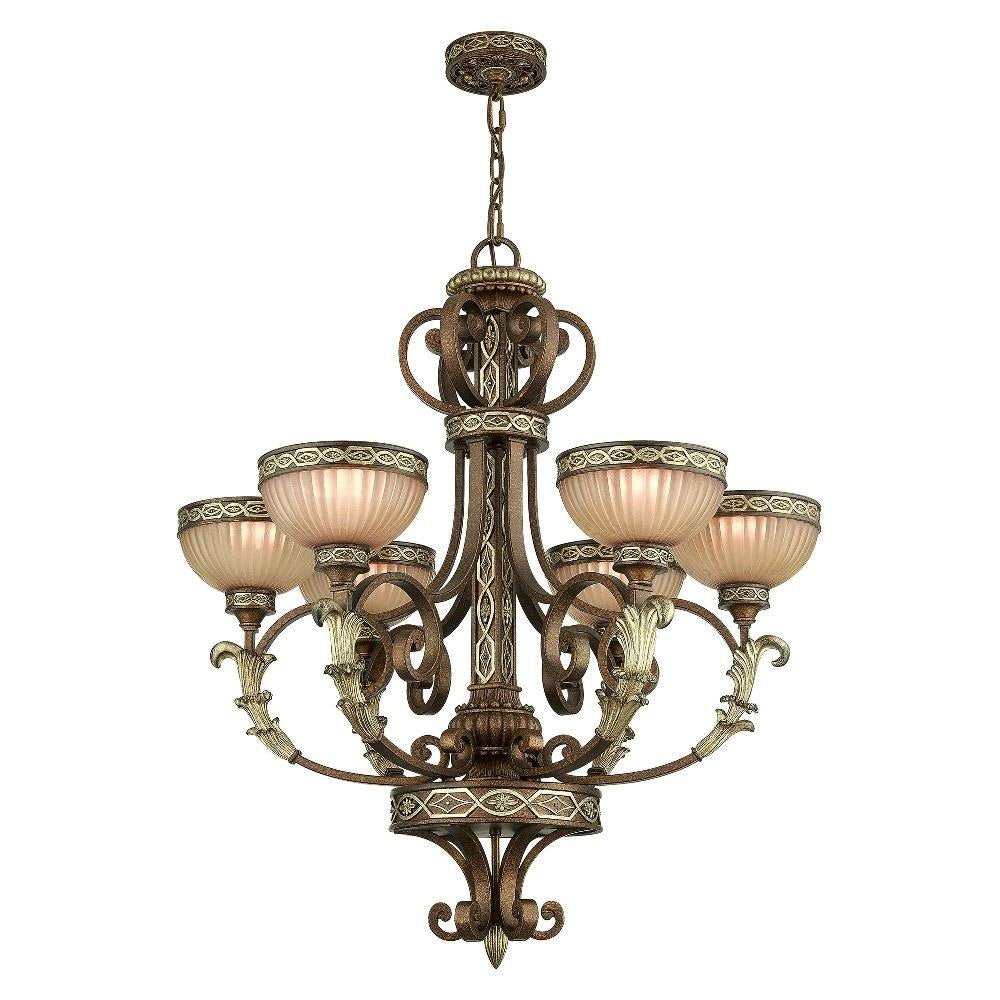 Livex Lighting - 8526-64 - Seville - 6 Light Chandelier in French Country Style - 30 Inches wide by 35 Inches high