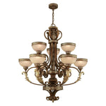 Livex Lighting - 8529-64 - Seville - 9 Light Chandelier in French Country Style - 34 Inches wide by 40 Inches high