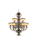 Livex Lighting - 8529-64 - Seville - 9 Light Chandelier in French Country Style - 34 Inches wide by 40 Inches high