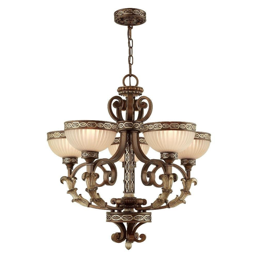 Livex Lighting - 8545-64 - Seville - 5 Light Chandelier in French Country Style - 26 Inches wide by 26.5 Inches high