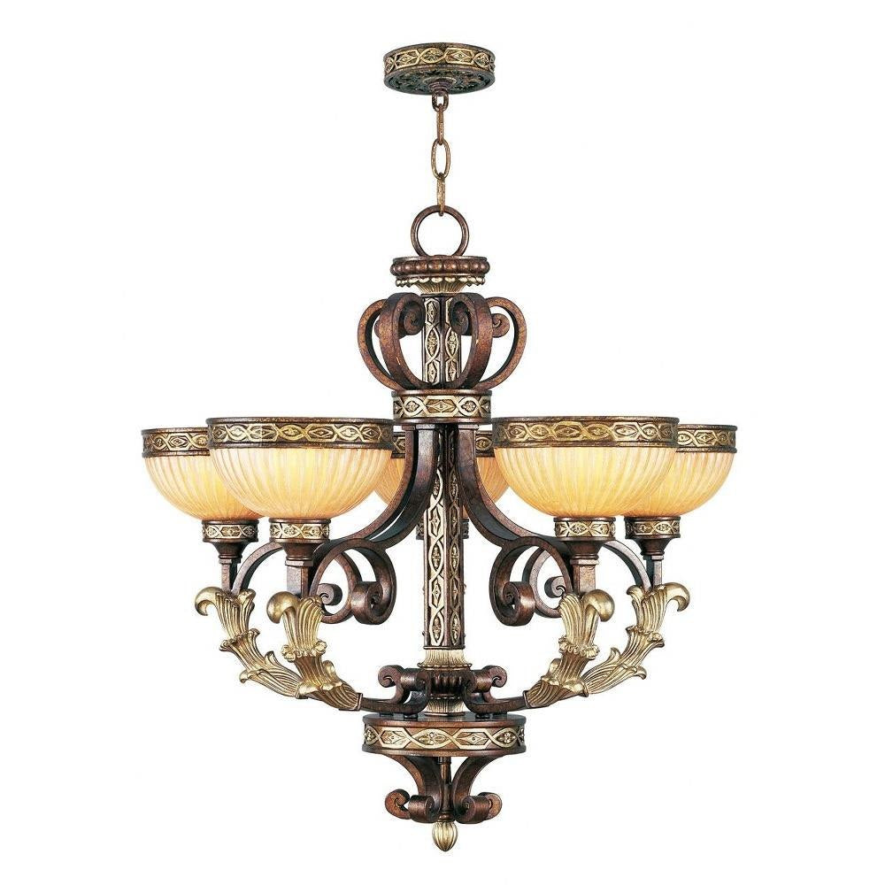 Livex Lighting - 8545-64 - Seville - 5 Light Chandelier in French Country Style - 26 Inches wide by 26.5 Inches high