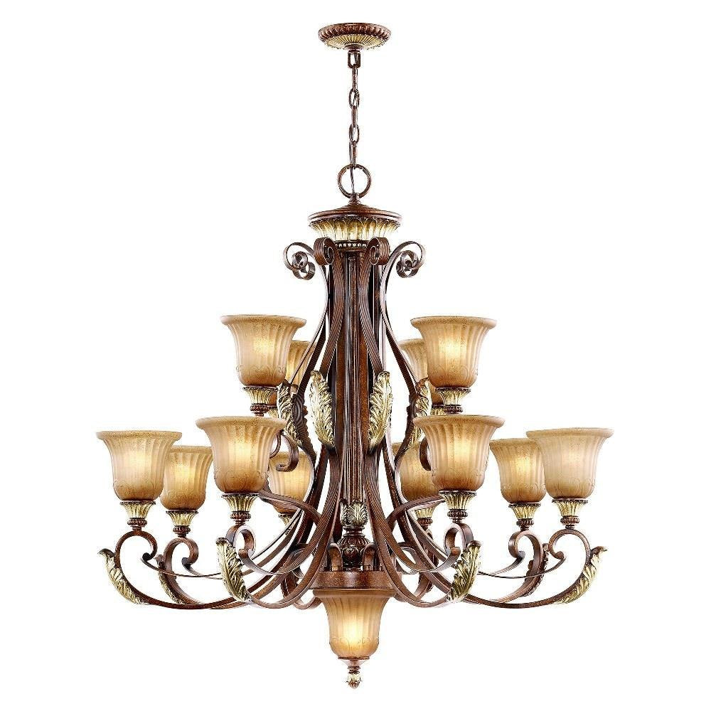 Livex Lighting - 8559-63 - Villa Verona - 13 Light Chandelier in Mediterranean Style - 40 Inches wide by 39 Inches high
