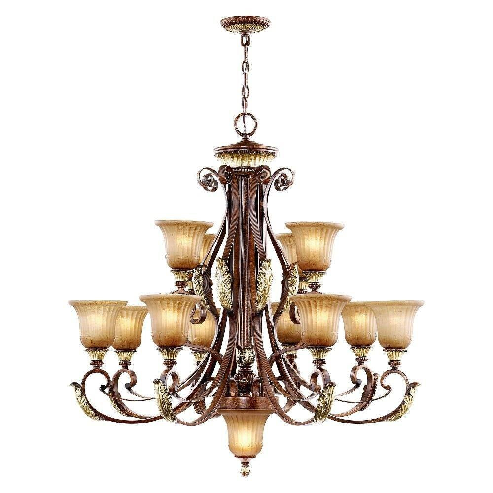 Livex Lighting - 8559-63 - Villa Verona - 13 Light Chandelier in Mediterranean Style - 40 Inches wide by 39 Inches high