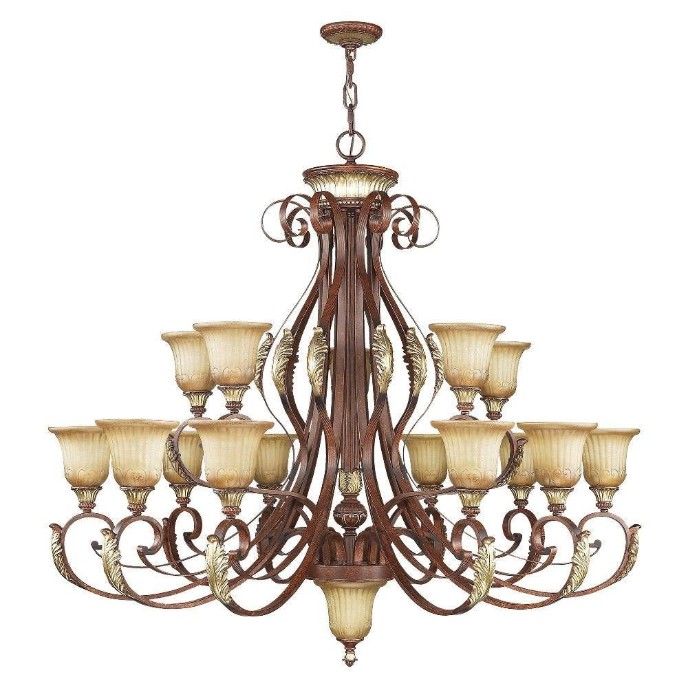 Livex Lighting - 8568-63 - Villa Verona - 16 Light Chandelier in Mediterranean Style - 50 Inches wide by 46.75 Inches high