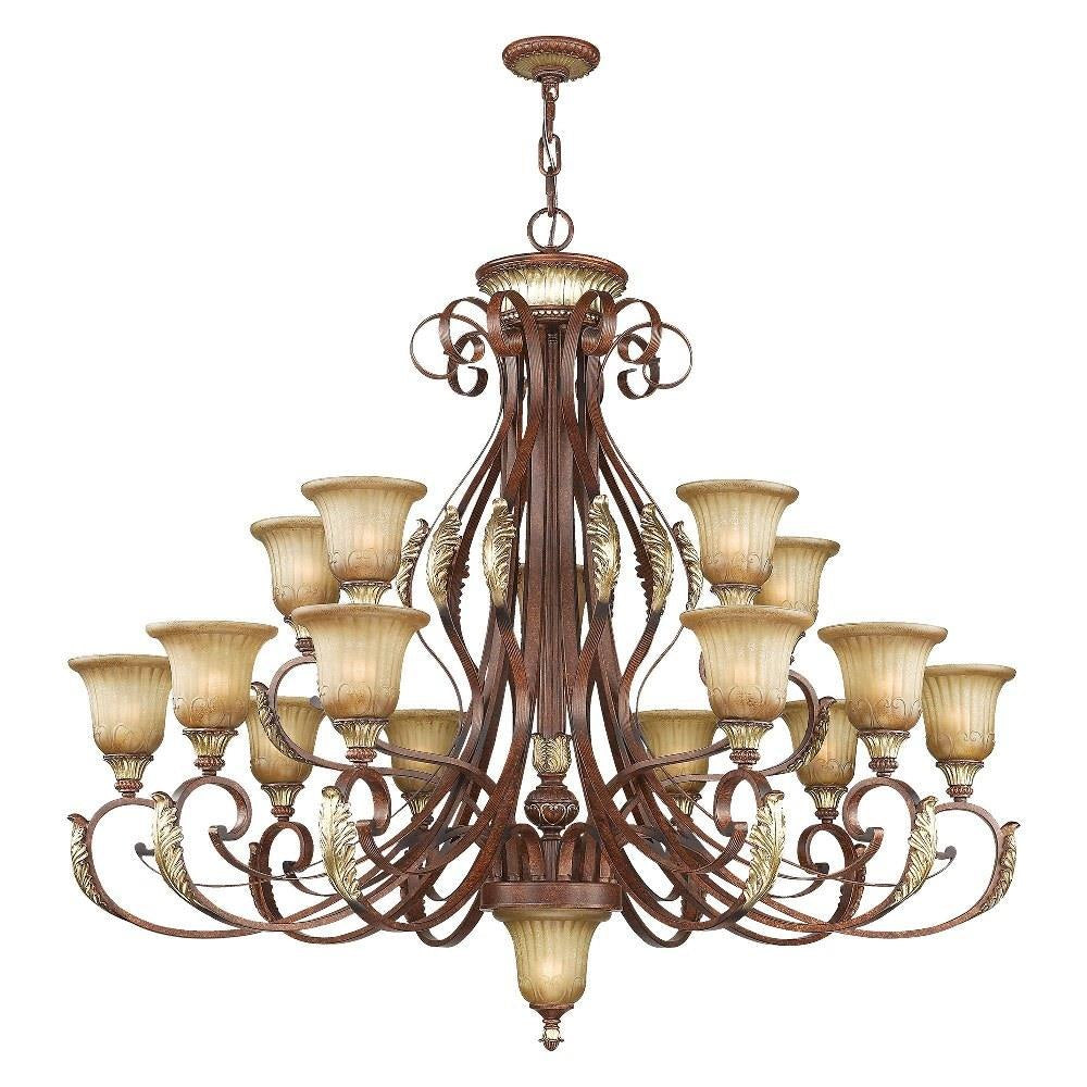 Livex Lighting - 8568-63 - Villa Verona - 16 Light Chandelier in Mediterranean Style - 50 Inches wide by 46.75 Inches high
