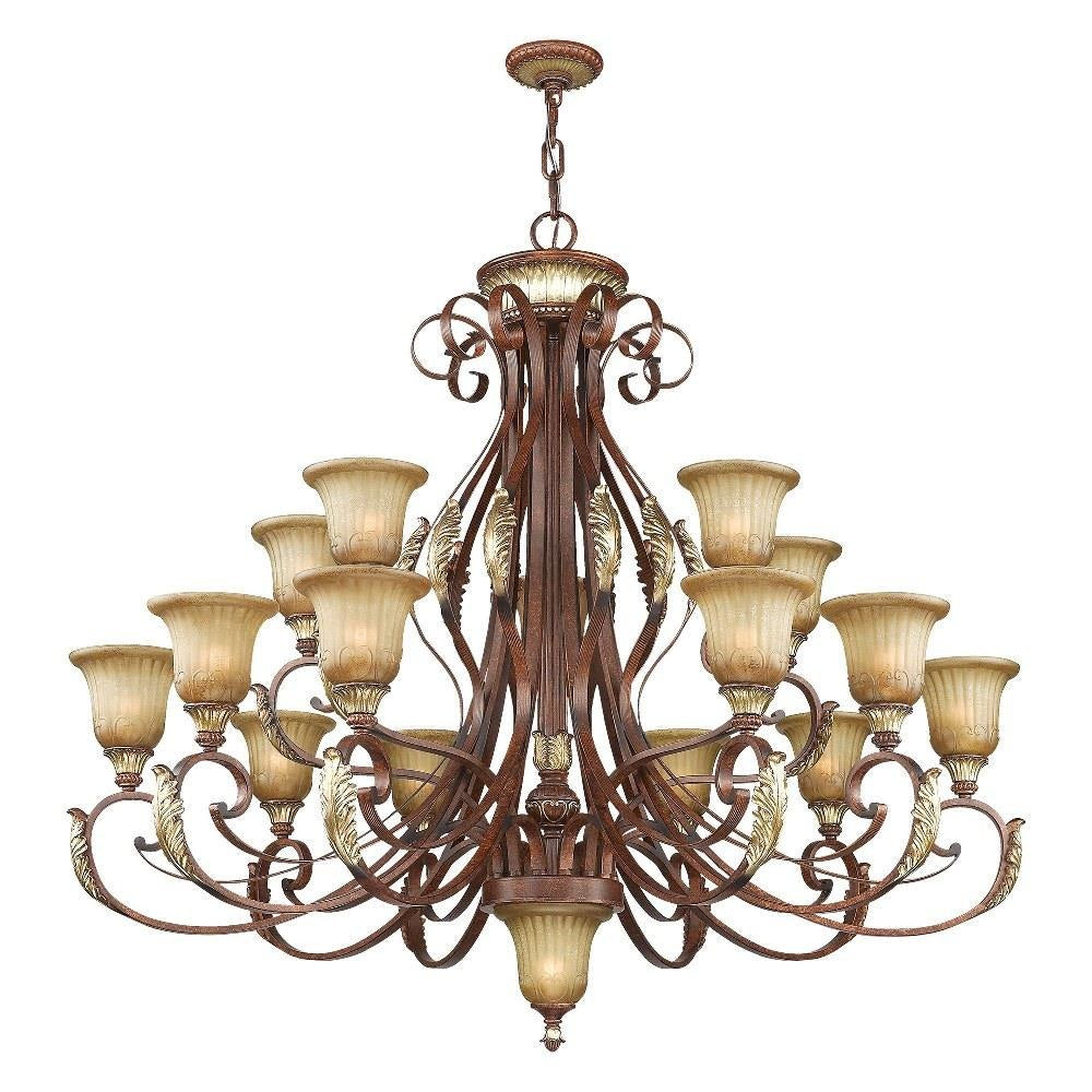 Livex Lighting - 8568-63 - Villa Verona - 16 Light Chandelier in Mediterranean Style - 50 Inches wide by 46.75 Inches high