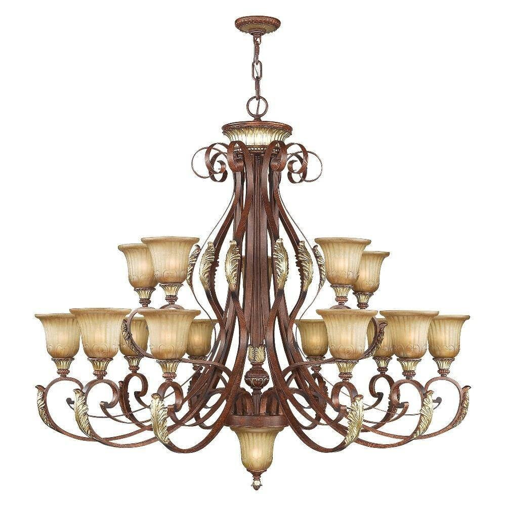 Livex Lighting - 8568-63 - Villa Verona - 16 Light Chandelier in Mediterranean Style - 50 Inches wide by 46.75 Inches high