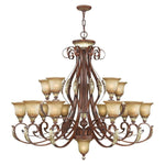 Livex Lighting - 8568-63 - Villa Verona - 16 Light Chandelier in Mediterranean Style - 50 Inches wide by 46.75 Inches high