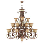 Livex Lighting - 8569-63 - Villa Verona - 23 Light Chandelier in Mediterranean Style - 50 Inches wide by 56 Inches high