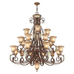 Bailey Street Home - 218-BEL-732982 - Lowther East - 23 Light Chandelier in Mediterranean Style - 50 Inches wide by 56 Inches high