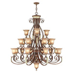 Livex Lighting - 8569-63 - Villa Verona - 23 Light Chandelier in Mediterranean Style - 50 Inches wide by 56 Inches high