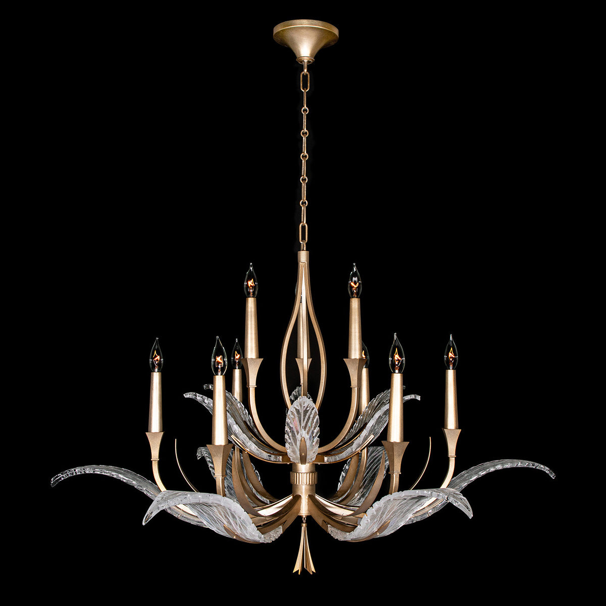 PLUME 45" W Round Chandelier