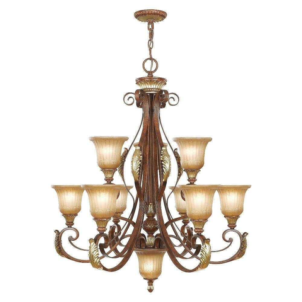 Livex Lighting - 8579-63 - Villa Verona - 10 Light Chandelier in Mediterranean Style - 33.25 Inches wide by 38 Inches high