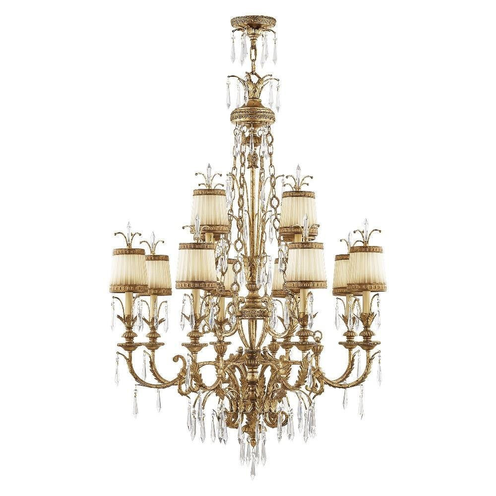Livex Lighting - 8809-65 - La Bella - 12 Light Chandelier in Glam Style - 38.25 Inches wide by 55.25 Inches high