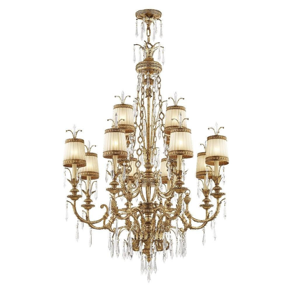 Livex Lighting - 8809-65 - La Bella - 12 Light Chandelier in Glam Style - 38.25 Inches wide by 55.25 Inches high