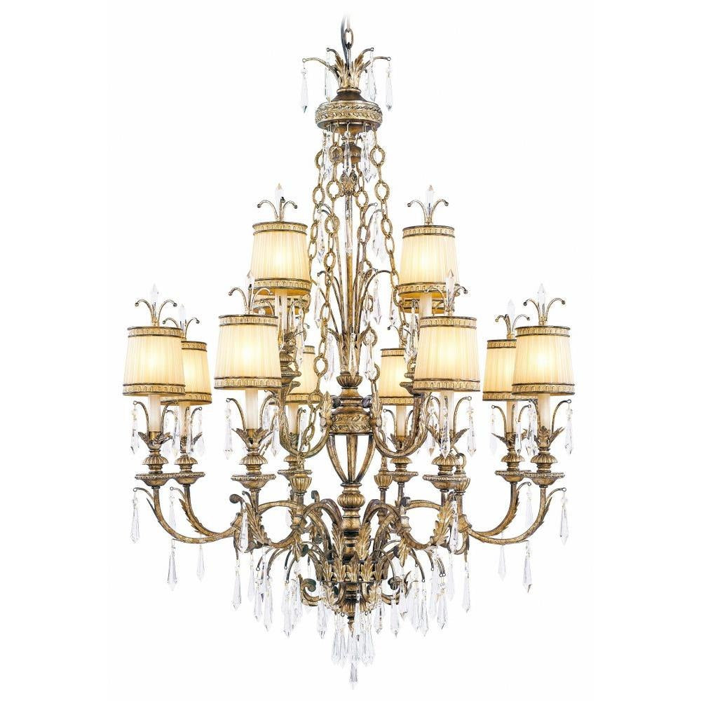 Livex Lighting - 8809-65 - La Bella - 12 Light Chandelier in Glam Style - 38.25 Inches wide by 55.25 Inches high